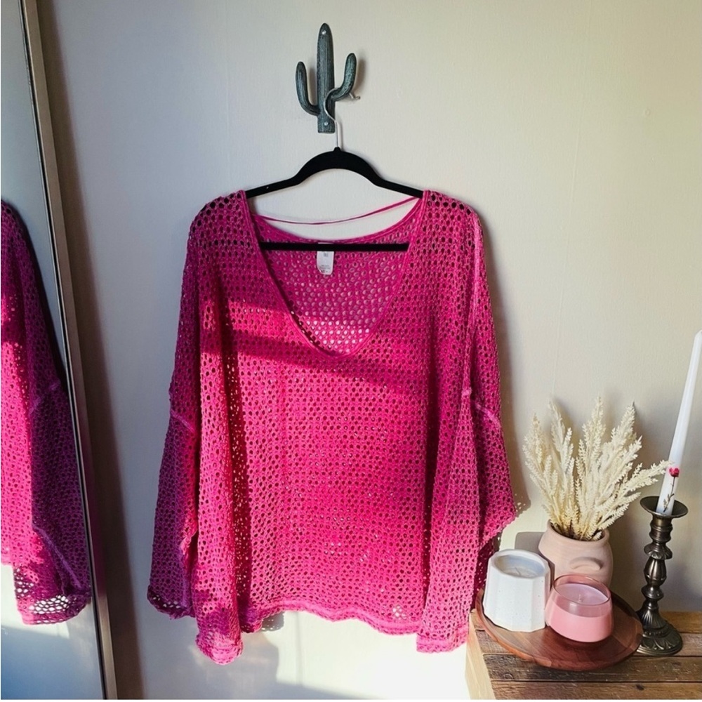 Free People Napa Oversized Long Sleeve Knit Top - Picture 4 of 13